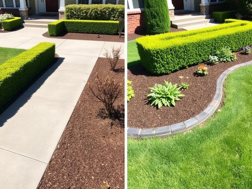 After — Walkway & hedge cleanup